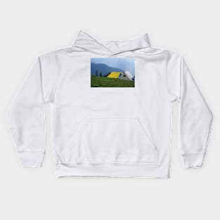 Camping Images Kids Hoodie